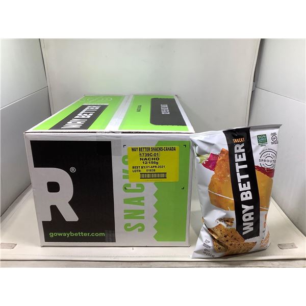 Way Better Nacho chips Case lot 12 x 156g