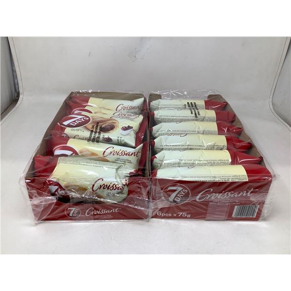 7 Days double stuffed chocolate croissant pastry lot of 2 x 6 x 75g