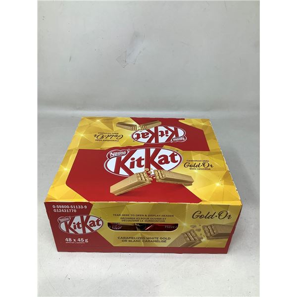 KitKat Gold Carmel case lot of 48x45g