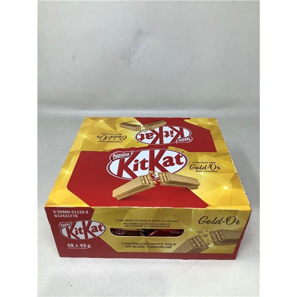KitKat Gold Carmel case lot of 48x45g