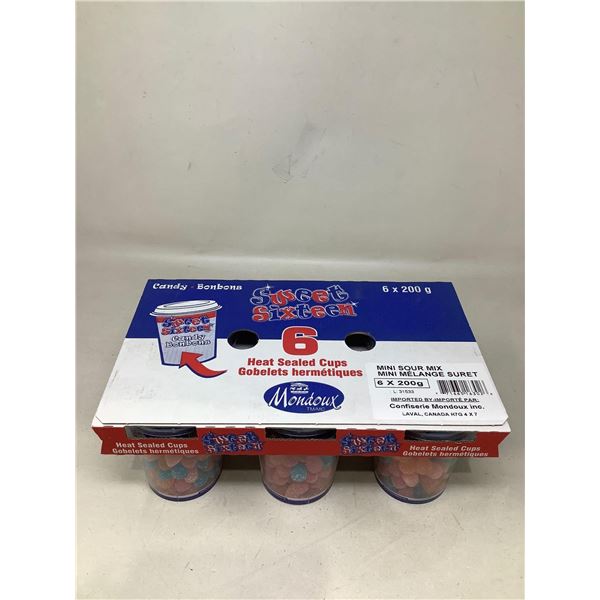 Mondoux mini Sour Gummu cups case lot of 6 x 200g
