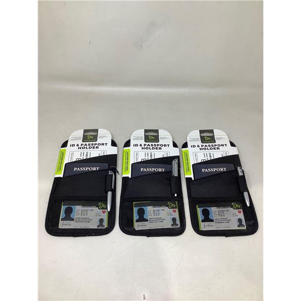 Travelon ID & Passport Holder NEW lot of 3