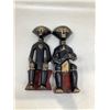 Image 1 : Village Couple hand carved set of 2 statues approx 14 inch high made in Ghana