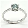 Image 1 : Silver Blue Moissanite (Round 6 Mm)(2.2ct) Rhodium Plated Test And Looks Better Than Diamond Mens Ri