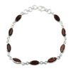 Image 1 : Silver Garnet(5.65ct) Bracelet (~weight 5.65g), Suggested Retail Value $400