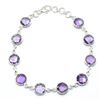 Image 1 : Silver Amethyst(7.1ct) Bracelet (~weight 7.1g), Suggested Retail Value $400