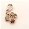Image 3 : 14K Rose Gold Fancy Colordiamond(0.7ct) Diamond(0.05ct) Pendant (~weight 0.52g), Made in Canada, App