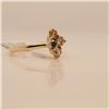 Image 3 : 10K Yellow Gold Yellow Diamond(0.18Ct,Si1-Si2,) Diamond(0.2ct) Ring (~Size 6.5) (~weight 1.63g), Mad