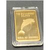Image 1 : The Endangered Dolphin commemorative Gold Clad Wafer Bar NEW Cased Austraila