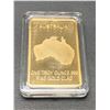 Image 2 : The Endangered Dolphin commemorative Gold Clad Wafer Bar NEW Cased Austraila