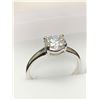 Image 1 : Ladies 14K White G.P. 1.0 Carat Brilliant Cut Solitaire engagement ring NEW in display box
