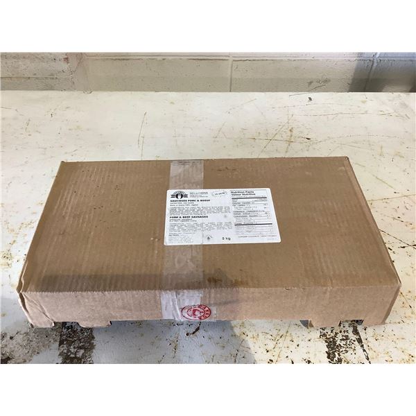 Case of Frozen Olymel Pork and Beef Sausages (5kg)