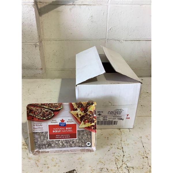 Case of Frozen Maple Leaf Natural Beef Grounds (6 x 250g)