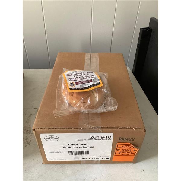 Case of Frozen Grand Prairie Cheeseburgers (12 x 153g)