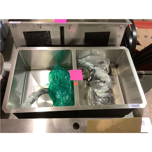 Stainless Steel Dual Bowl Sink (18in x 31in)