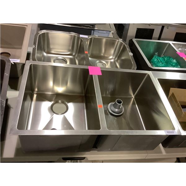 Stainless Steel Dual Bowl Sink (19in x 32in)