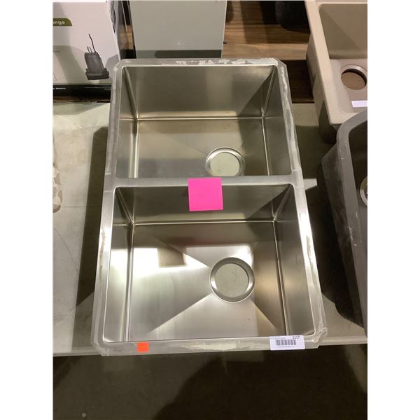 Kindred Stainless Steel Dual Bowl Sink (18in x 29in)
