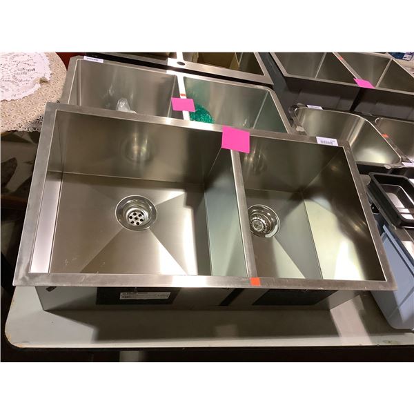 Blanco Stainless Steel Dual Bowl Sink (18in x 33in)