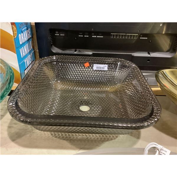 Glass Sink Basin (18in x 18in)