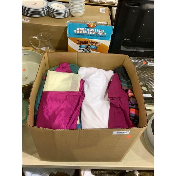 Box of Misc Bedding