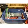 Image 1 : Bin of Misc Housewares and tools