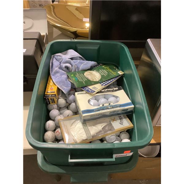 Bin of Misc Golf Accessories