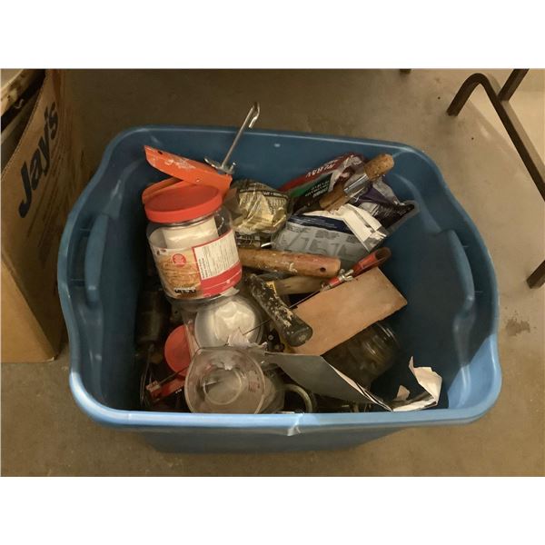 Bin of Misc Housewares