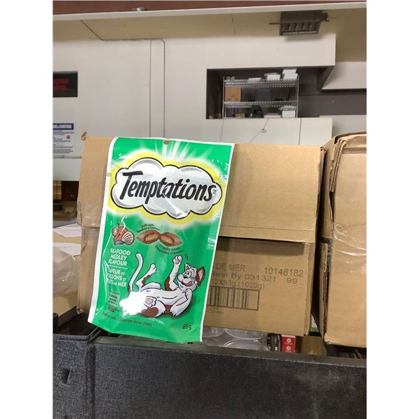 Case of Temptations Seafood Medley Flavor Cat Treats (12 x 85g)