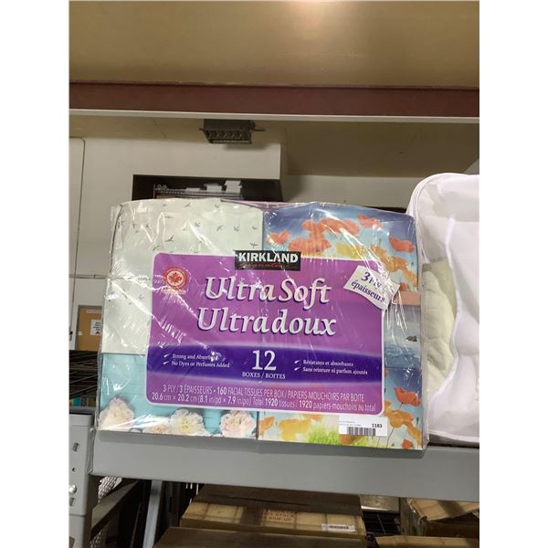 Kirkland Case of 12 Ultra Soft 3-Ply Tissue Boxes