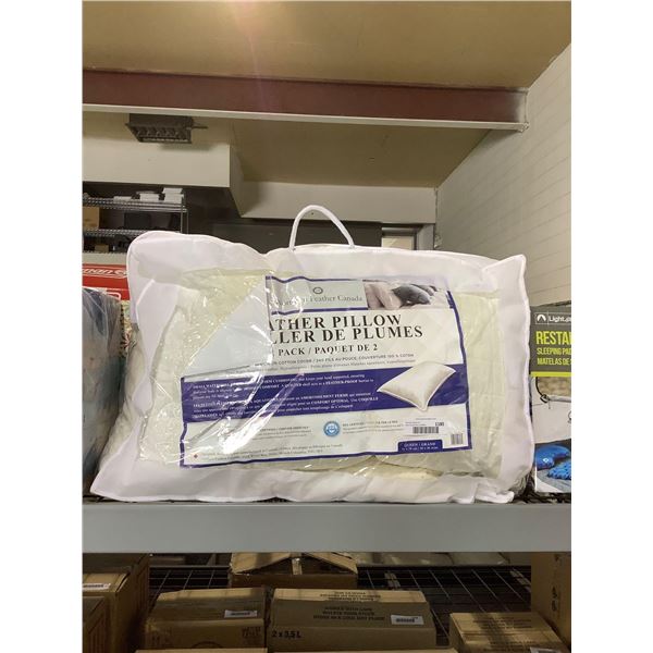 Northern Feather Canada Queen Size Feather Pillow 2-Pack