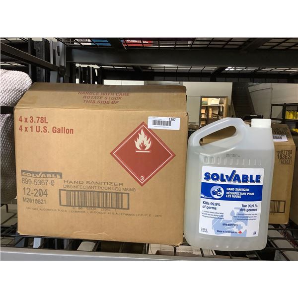 Case of Solvable Hand Sanitizer (4 x 3.78L)