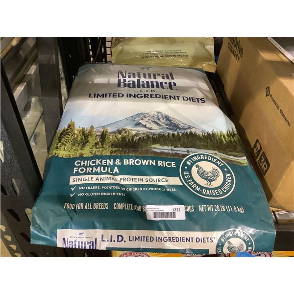 Natural Balance Chicken and Brown Rice Formula Adult Dog Food (11.8kg)