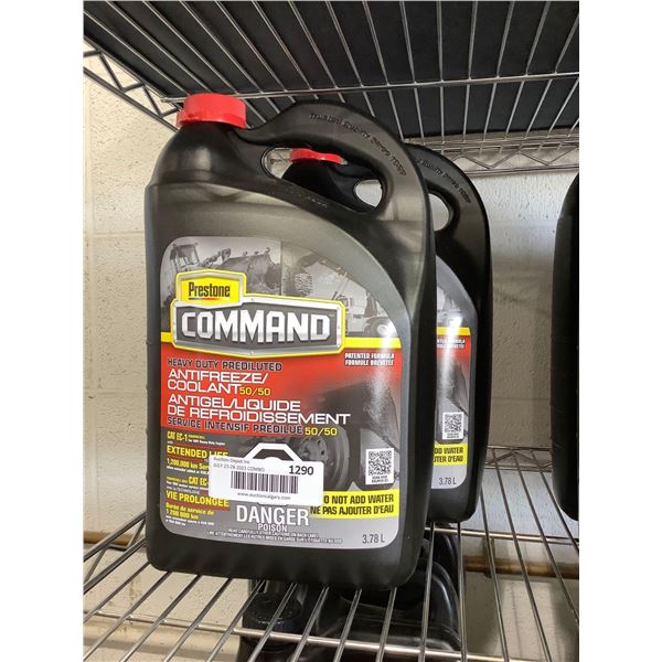 Prestone Command Heavy Duty Prediluted Antifreeze (2 x 3.78L)