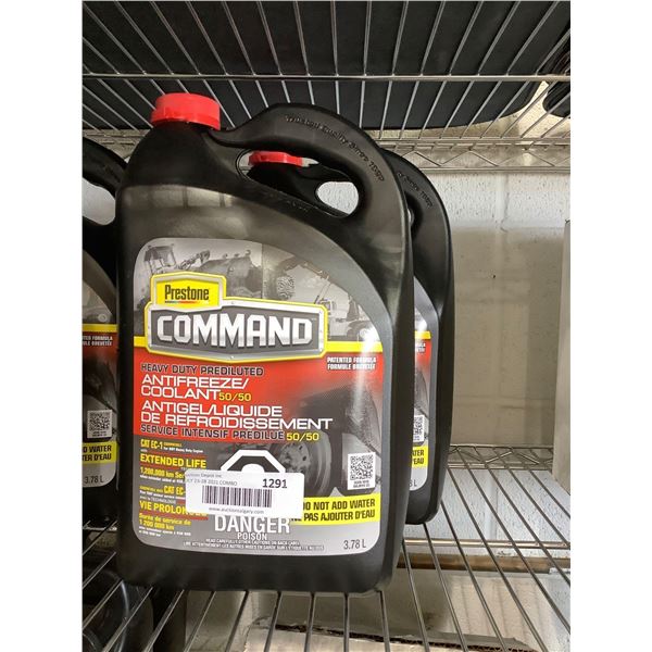 Prestone Command Heavy Duty Prediluted Antifreeze (2 x 3.78L)
