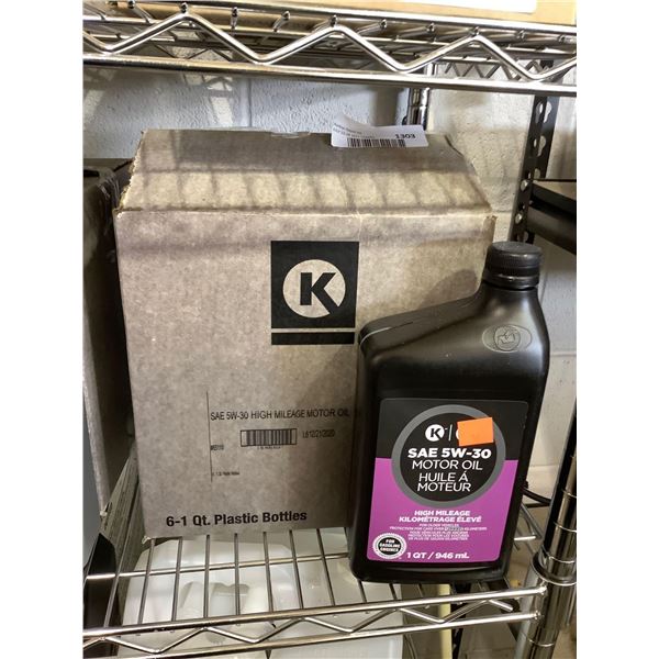 Case of Circle K SAE 5W-30 High Mileage Motor Oil (6 x 946mL)