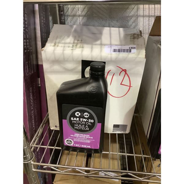 Case of Circle K SAE 5W-30 High Mileage Motor Oil (6 x 946mL)