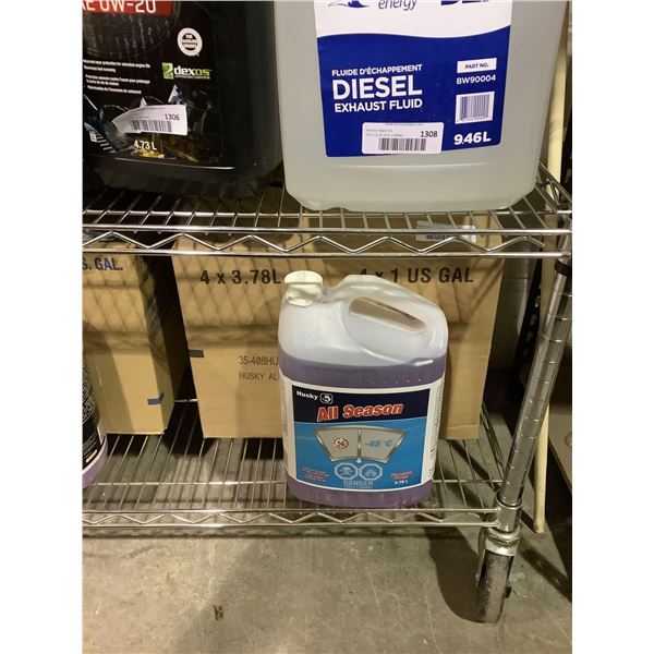 Case of Husky All Season Windshield Washer Fluid (4 x 3.78L)