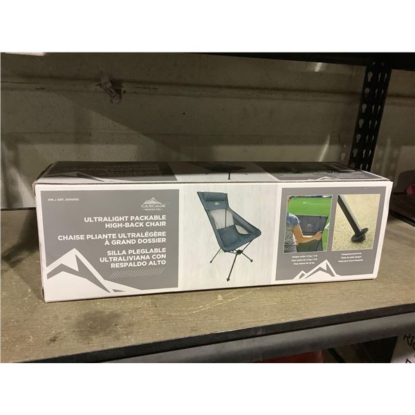 Cascade Ultralight Packable High-Back Chair