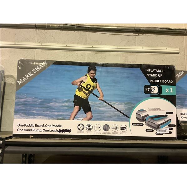 Mark Shaw 10ft Inflatable Stand Up Paddle Board - Black NEW