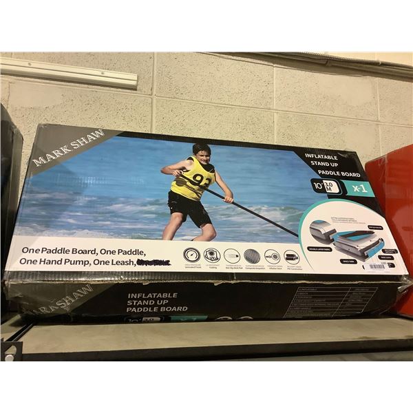 Mark Shaw 10ft Inflatable Stand Up Paddle Board - Blue NEW
