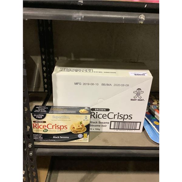 Case of Rice Crisps Black Sesame (12 x 100g)