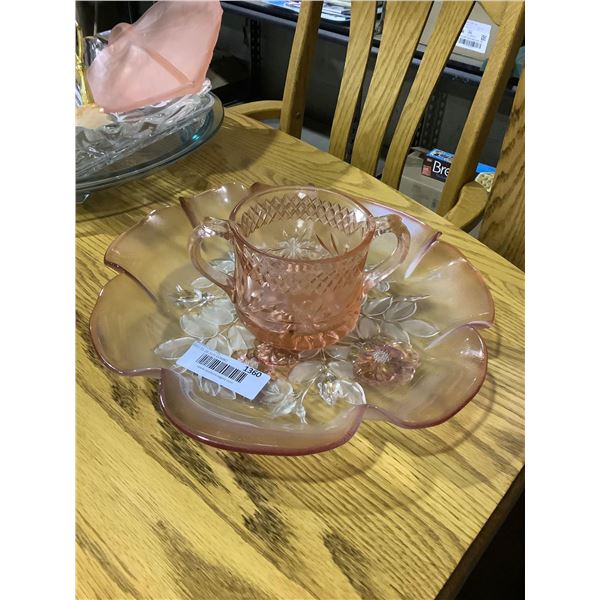 Carnival Glass and Service plate