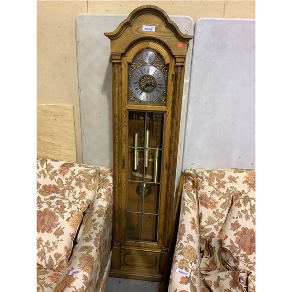 Colonial 72in Wooden Grand Father Floor Clock