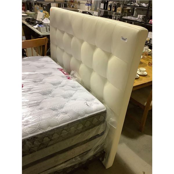 Queen Size Headboard and Frame (NO MATTRESS OR BOXSPRING)
