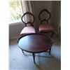 Image 1 : Two antique chairs & table B