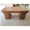 Image 1 : Large Desk with Leather Top Cat C
