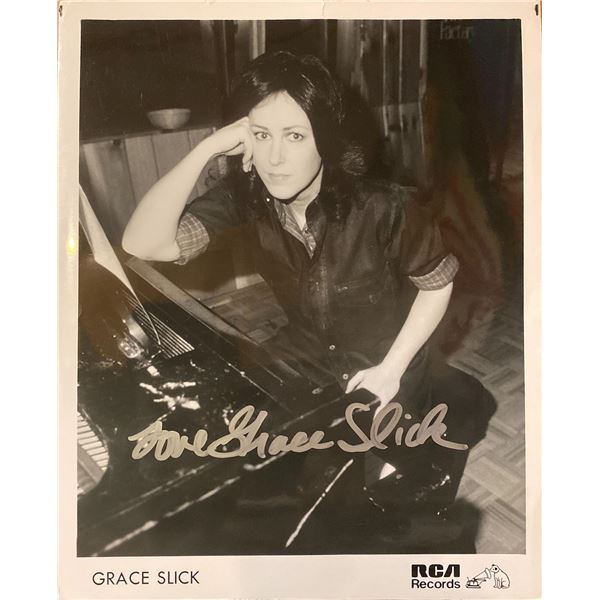 Grace Slick signed photo