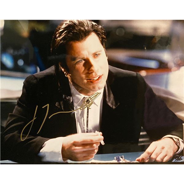 Pulp Fiction John Travolta signed movie photo