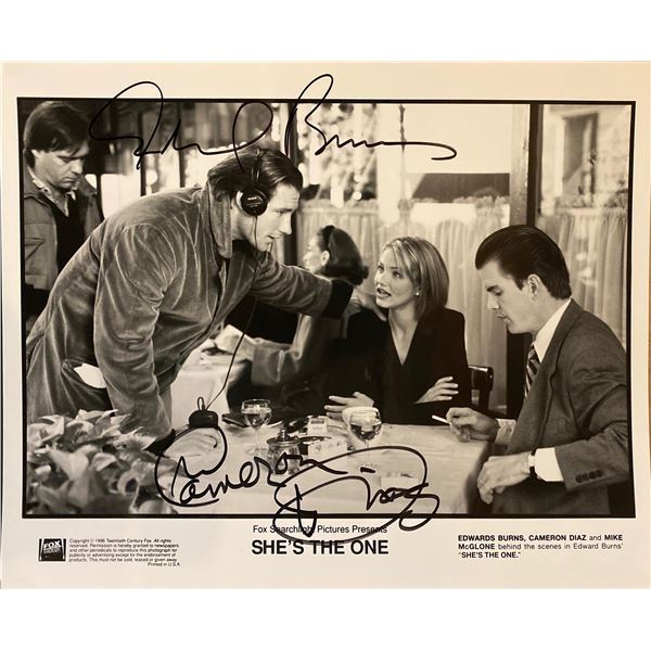 She's the One Cameron Diaz and Edward Burns signed movie photo