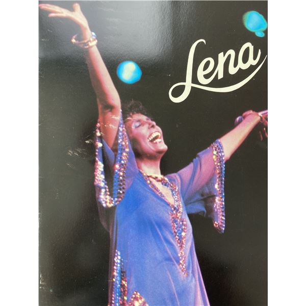 Lena Horne signed "The Lady and Her Music" program
